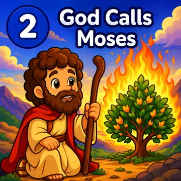 Story face 2: God calls Moses at the burning bush